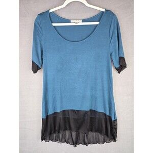 Vintage Susie Womens M Top Lagenlook Tunic Boho Oversized Blouse